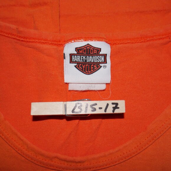 Harley Davidson Men’s Tank Top Size XL Orange Vintage Big Sky Montana 2006 - Picture 4 of 10